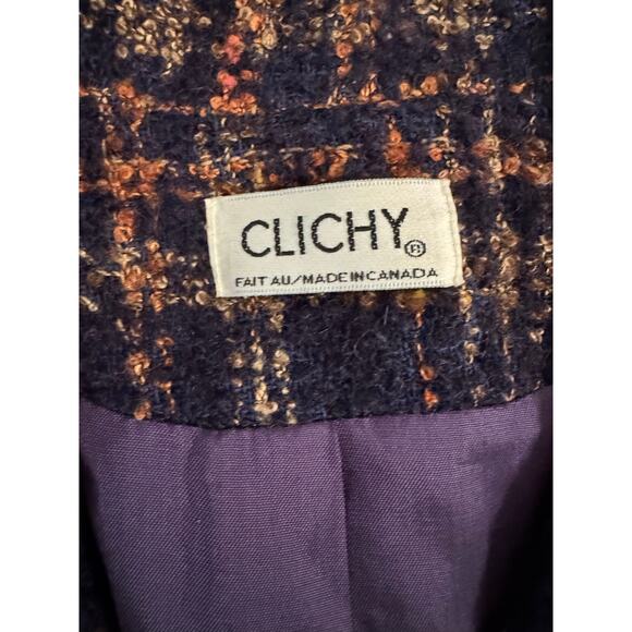 CLICHY Canada Wool Blend Blazer Jacket Officewear 8 - Picture 3 of 4